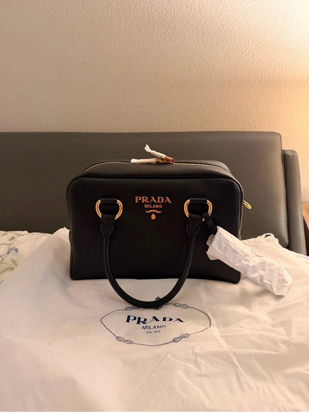 Prada black saffiano